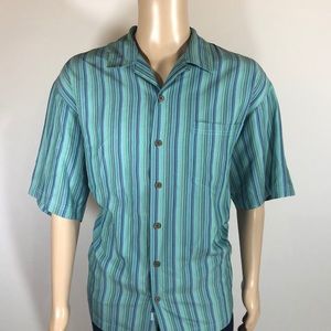 100% Silk Tommy Bahama Large Shortsleeve Shirt